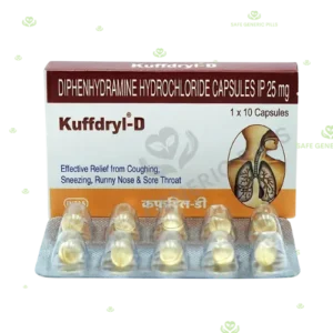 Kuffdryl D 25mg Capsule | Diphenhydramine 25mg - 100 Capsules