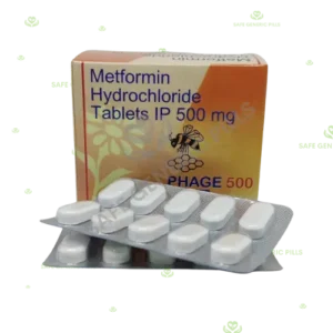 Phage 500mg Tablet | Metformin 500mg - 50 Tablets