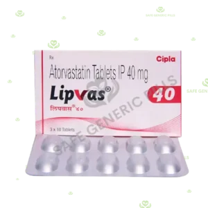 Lipvas 40 Tablet | Atorvastatin 40mg - 200 Tablets